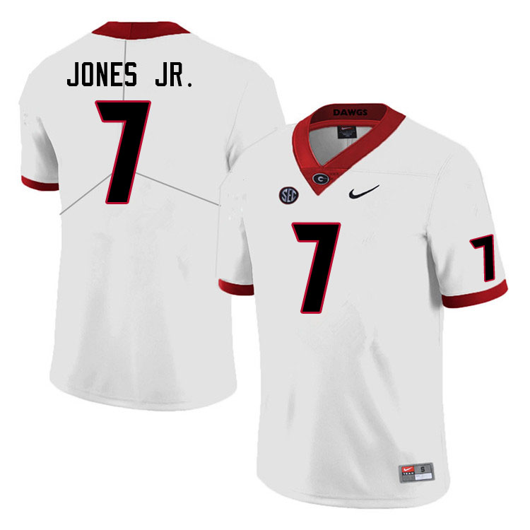 Georgia Bulldogs Men's Marvin Jones Jr. #7 White 2022 Stitched College UGA Football Jersey 23PV016BF